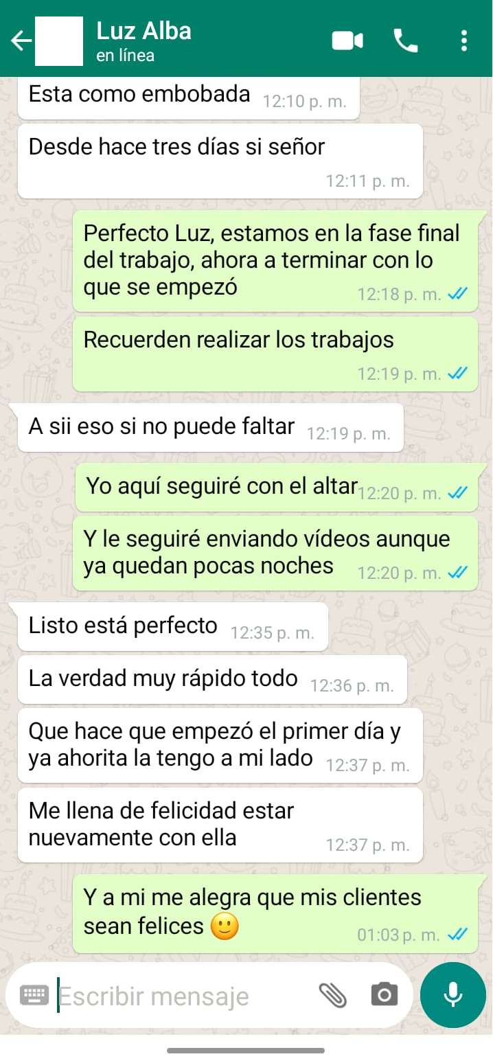 Opinión de WhatsApp sobre orientación para temas de amor